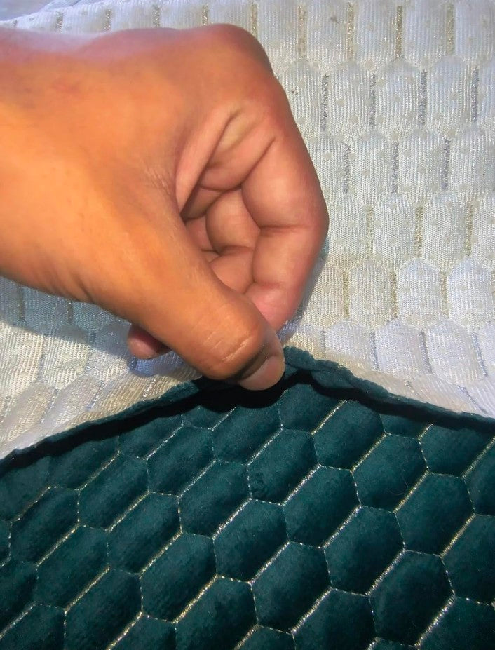 Zestrex Premium Royal blue anti skit Premium quillted 16 pcs sofa cover including armrest covers